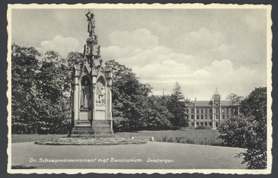 17562 Gezicht op Schaepmanmonument ter herinnering aan Dr. H.J.A.M. Schaepman (1844-1903), theoloog, dichter en lid van ...